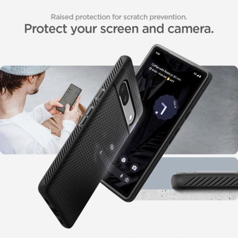 Spigen Liquid Air - Etui do Google Pixel 7A (Czarny) Spigen Liquid Air - Etui do Google Pixel 7A (Czarny)