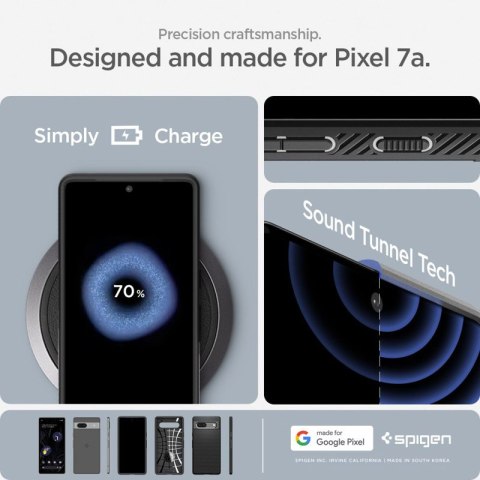 Spigen Liquid Air - Etui do Google Pixel 7A (Czarny) Spigen Liquid Air - Etui do Google Pixel 7A (Czarny)