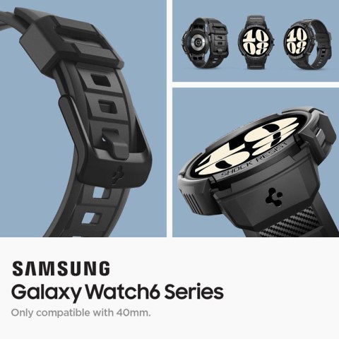 Spigen Rugged Armor Pro - Pasek + etui do Samsung Galaxy Watch 6 40 mm (Czarny) Spigen Rugged Armor Pro - Pasek + etui do Samsung Galaxy Watch 6 40 mm (Czarny)