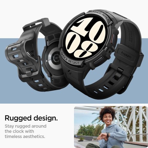Spigen Rugged Armor Pro - Pasek + etui do Samsung Galaxy Watch 6 40 mm (Czarny) Spigen Rugged Armor Pro - Pasek + etui do Samsung Galaxy Watch 6 40 mm (Czarny)