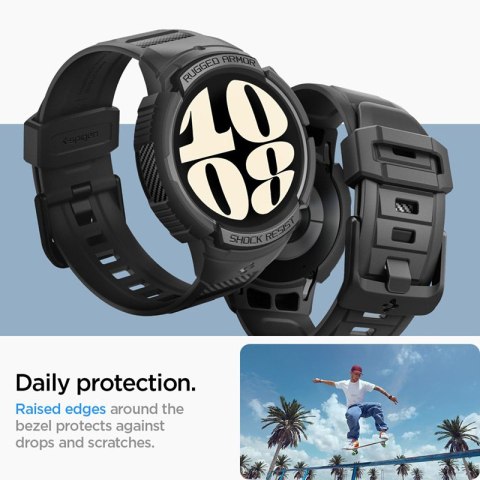 Spigen Rugged Armor Pro - Pasek + etui do Samsung Galaxy Watch 6 40 mm (Czarny) Spigen Rugged Armor Pro - Pasek + etui do Samsung Galaxy Watch 6 40 mm (Czarny)