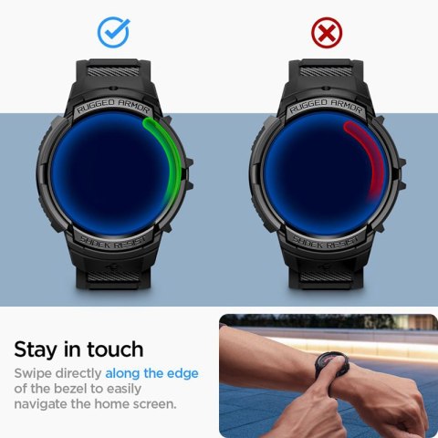 Spigen Rugged Armor Pro - Pasek + etui do Samsung Galaxy Watch 6 40 mm (Czarny) Spigen Rugged Armor Pro - Pasek + etui do Samsung Galaxy Watch 6 40 mm (Czarny)