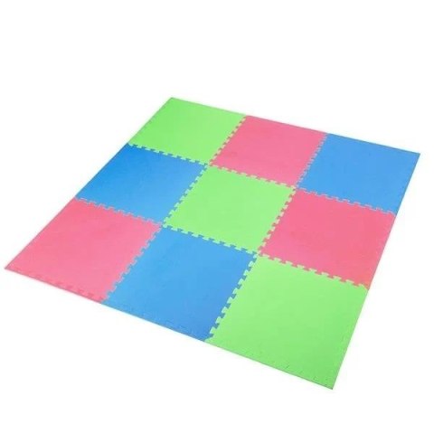 Mata puzzle Multipack One Fitness MP10 zielono-niebiesko-czerwone 9 elementów 10 mm Mata puzzle Multipack One Fitness MP10 zielono-niebiesko-czerwone 9 elementów 10 mm