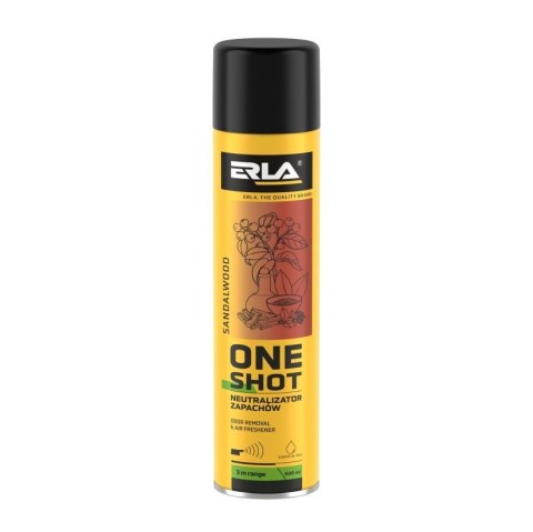 ERLA ONE SHOT 600ML OPAKOWANIE ZBIORCZE 12szt. NEUTRALIZATOR ZAPACHÓW SANDALWOOD ERLA ONE SHOT 600ML OPAKOWANIE ZBIORCZE 12szt. NEUTRALIZATOR ZAPACHÓW SANDALWOOD