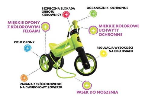 Rowerek biegowy Funny Wheels Rider Khaki Rowerek biegowy Funny Wheels Rider Khaki