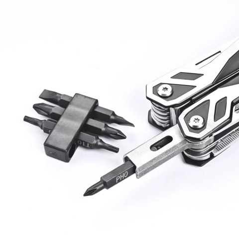 Multitool AZYMUT Trohon - 12 narzędzi +8 bitów +kabura (H-P2010121) Multitool AZYMUT Trohon - 12 narzędzi +8 bitów +kabura (H-P2010121)