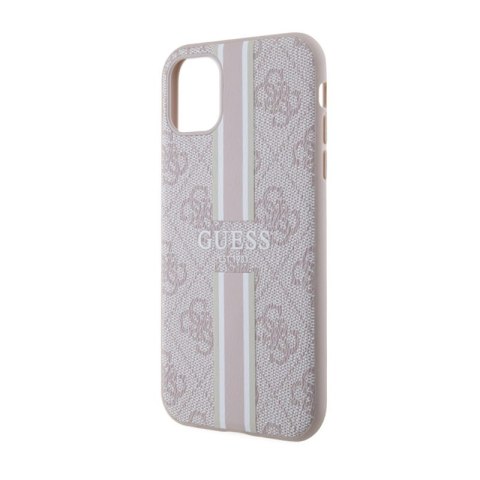 Guess 4G Printed Stripes MagSafe - Etui iPhone 11 (Różowy) Guess 4G Printed Stripes MagSafe - Etui iPhone 11 (Różowy)