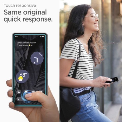 Spigen Alm Glas.TR 2-Pack - Szkło hartowane do Google Pixel 7A (2 szt.) (Przezroczysty) Spigen Alm Glas.TR 2-Pack - Szkło hartowane do Google Pixel 7A (2 szt.) (Przezroczysty)