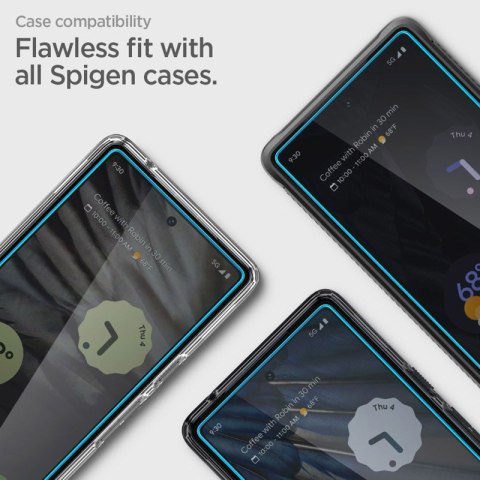 Spigen Alm Glas.TR 2-Pack - Szkło hartowane do Google Pixel 7A (2 szt.) (Przezroczysty) Spigen Alm Glas.TR 2-Pack - Szkło hartowane do Google Pixel 7A (2 szt.) (Przezroczysty)
