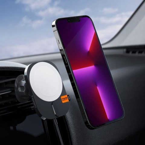 Spigen ITM12W OneTap Pro 3 - Magnetyczny uchwyt samochodowy z ładowaniem bezprzewodowym 15W MagSafe (Czarny) Spigen ITM12W OneTap Pro 3 - Magnetyczny uchwyt samochodowy z ładowaniem bezprzewodowym 15W MagSafe (Czarny)