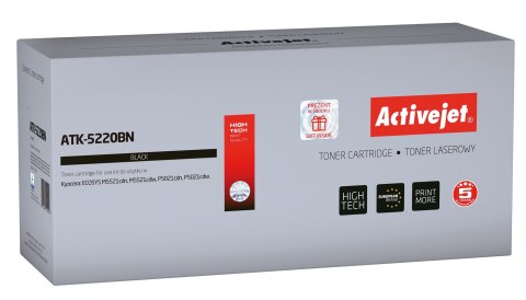 Activejet ATK-5220BN Toner (zamiennik Kyocera TK-5220K; Supreme; 1200 stron; czarny) Activejet ATK-5220BN Toner (zamiennik Kyocera TK-5220K; Supreme; 1200 stron; czarny)