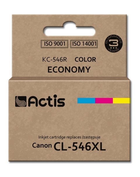 Actis KC-546R Tusz (zamiennik Canon CL-546XL; Standard; 15 ml; kolor) Actis KC-546R Tusz (zamiennik Canon CL-546XL; Standard; 15 ml; kolor)