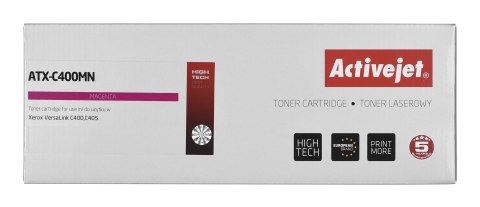 Activejet ATX-C400MN Toner (zamiennik Xerox 106R03511; Supreme; 2500 stron; purpurowy) Activejet ATX-C400MN Toner (zamiennik Xerox 106R03511; Supreme; 2500 stron; purpurowy)