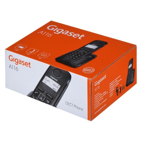 Gigaset Telefon bezprzewodowy A116 Black Gigaset Telefon bezprzewodowy A116 Black