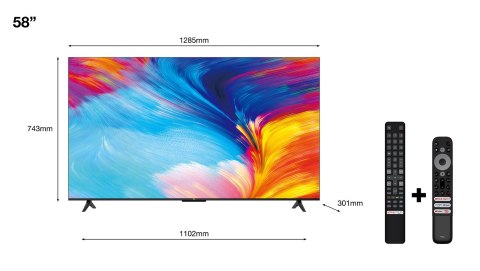 Telewizor 58" TCL 58P635 (4K UHD HDR DVB-T2/HEVC Google TV) Telewizor 58" TCL 58P635 (4K UHD HDR DVB-T2/HEVC Google TV)