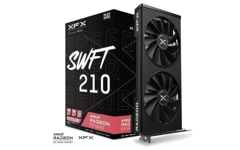 Karta graficzna XFX Radeon RX 6600 SPEEDSTER SWFT210 CORE 8GB D6 HDMI 3xDP 2 FAN Karta graficzna XFX Radeon RX 6600 SPEEDSTER SWFT210 CORE 8GB D6 HDMI 3xDP 2 FAN