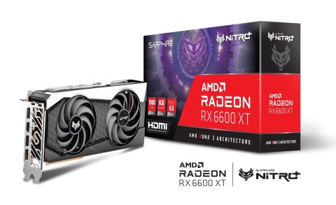 Karta graficzna SAPPHIRE Nitro+ RX 6600 XT GAMING OC 8GB (WYPRZEDAŻ) Karta graficzna SAPPHIRE Nitro+ RX 6600 XT GAMING OC 8GB (WYPRZEDAŻ)