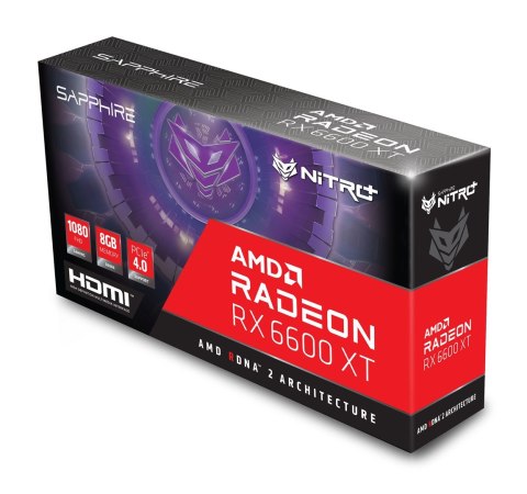 Karta graficzna SAPPHIRE Nitro+ RX 6600 XT GAMING OC 8GB (WYPRZEDAŻ) Karta graficzna SAPPHIRE Nitro+ RX 6600 XT GAMING OC 8GB (WYPRZEDAŻ)