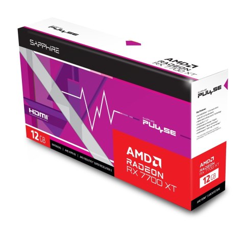 Karta graficzna SAPPHIRE RADEON RX 7700 XT PULSE GAMING 12GB GDDR6 DUAL Karta graficzna SAPPHIRE RADEON RX 7700 XT PULSE GAMING 12GB GDDR6 DUAL