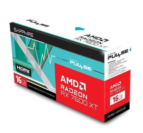 Karta graficzna SAPPHIRE Radeon RX 7600 XT PULSE Gaming OC 16GB Karta graficzna SAPPHIRE Radeon RX 7600 XT PULSE Gaming OC 16GB