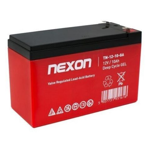 NEXON AKUMULATOR ŻELOWY TN-GEL-10 12V 10AH GŁĘBOKIEGO ROZŁADOWANIA I PRACY CYKLICZNEJ, BEZOBSŁUGOWY, SZCZELNY TYPU VRLA NEXON AKUMULATOR ŻELOWY TN-GEL-10 12V 10AH GŁĘBOKIEGO ROZŁADOWANIA I PRACY CYKLICZNEJ, BEZOBSŁUGOWY, SZCZELNY TYPU VRLA