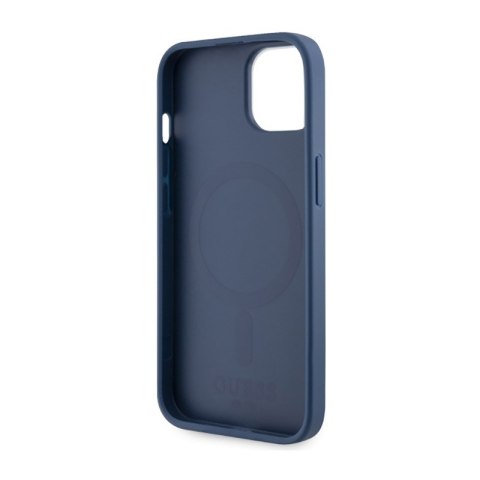 Guess 4G Printed Stripes MagSafe - Etui iPhone 14 Plus (Niebieski) Guess 4G Printed Stripes MagSafe - Etui iPhone 14 Plus (Niebieski)