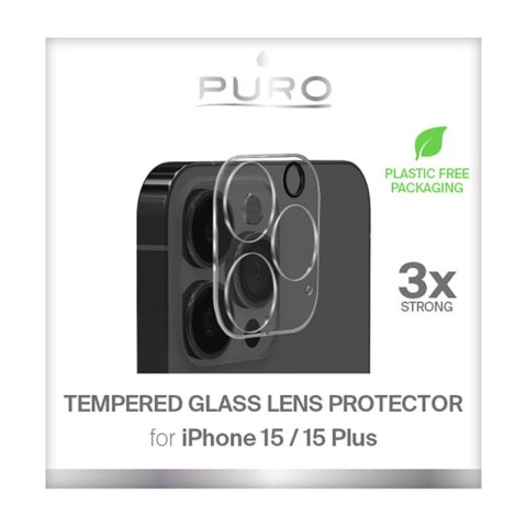 Puro Tempered Glass Camera Lens Protector - Szkło ochronne na aparat iPhone 15 / iPhone 15 Plus Puro Tempered Glass Camera Lens Protector - Szkło ochronne na aparat iPhone 15 / iPhone 15 Plus