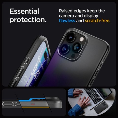 Spigen Thin Fit - Etui do iPhone 15 Pro (Czarny) Spigen Thin Fit - Etui do iPhone 15 Pro (Czarny)