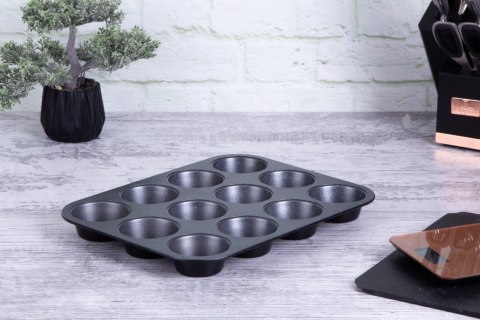 FORMA DO PIECZENIA MUFFINÓW X12 BERLINGER HAUS BLACK PROFESSIONJAL BH-1436 FORMA DO PIECZENIA MUFFINÓW X12 BERLINGER HAUS BLACK PROFESSIONJAL BH-1436