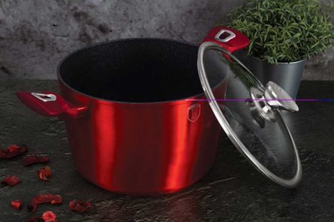 GARNEK 3.5L 20CM BERLINGER HAUS METALLIC BURGUNDY LINE BH-1268 GARNEK 3.5L 20CM BERLINGER HAUS METALLIC BURGUNDY LINE BH-1268