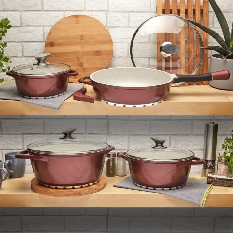 GARNEK ALUMINIOWY Z POKRYWKĄ 28cm STARKE PRO VICTORIA GARNEK ALUMINIOWY Z POKRYWKĄ 28cm STARKE PRO VICTORIA
