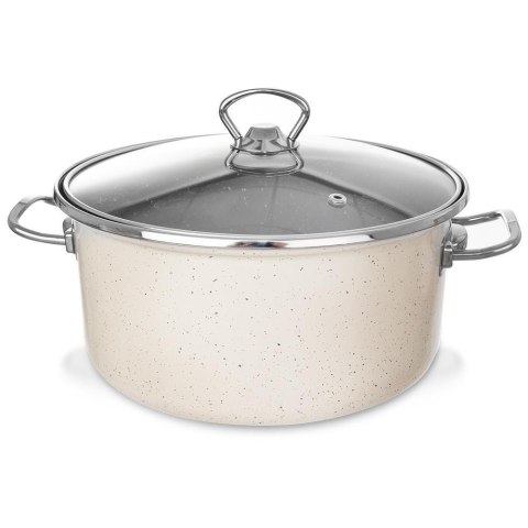 GARNEK EMALIOWANY 24cm 4.5L Z POWŁOKĄ GRANITOWĄ ORION 113145 GARNEK EMALIOWANY 24cm 4.5L Z POWŁOKĄ GRANITOWĄ ORION 113145