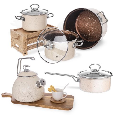 GARNEK EMALIOWANY 24cm 4.5L Z POWŁOKĄ GRANITOWĄ ORION 113145 GARNEK EMALIOWANY 24cm 4.5L Z POWŁOKĄ GRANITOWĄ ORION 113145