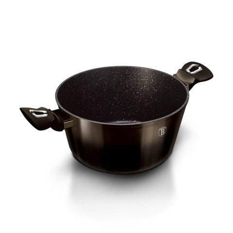 GARNEK GRANITOWY 4.1L 24cm BERLINGER HAUS SHINY BLACK BH-6605 GARNEK GRANITOWY 4.1L 24cm BERLINGER HAUS SHINY BLACK BH-6605