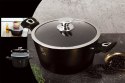 GARNEK GRANITOWY 4.1L 24cm BERLINGER HAUS SHINY BLACK BH-6605