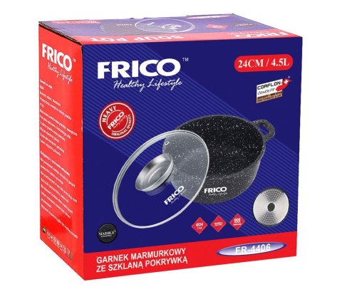 GARNEK GRANITOWY 4.5L 24cm FRICO FR-4406 / 7712 GARNEK GRANITOWY 4.5L 24cm FRICO FR-4406 / 7712