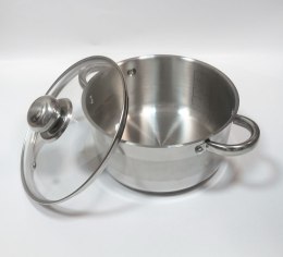 GARNEK STALOWY 1.8L 16cm DNO 9 WARSTWOWE ZILNER ZL-7303