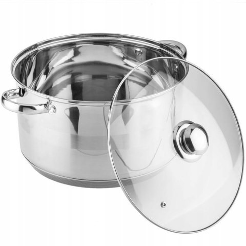 GARNEK STALOWY 24L 38cm DNO 5 WARSTWOWE ZILNER ZL-7314 GARNEK STALOWY 24L 38cm DNO 5 WARSTWOWE ZILNER ZL-7314