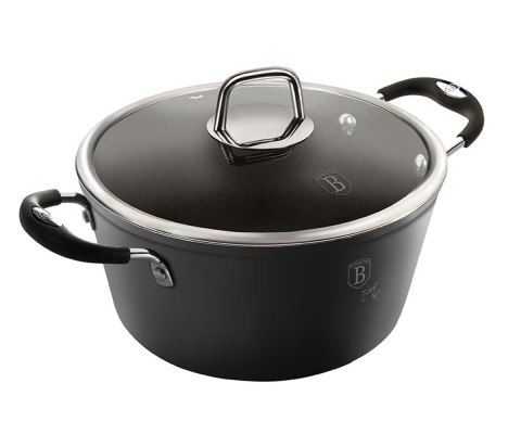 GARNEK TYTANOWY 24cm 4.1L BERLINGER HAUS BLACK PROFESSIONAL LINE BH-6123 GARNEK TYTANOWY 24cm 4.1L BERLINGER HAUS BLACK PROFESSIONAL LINE BH-6123