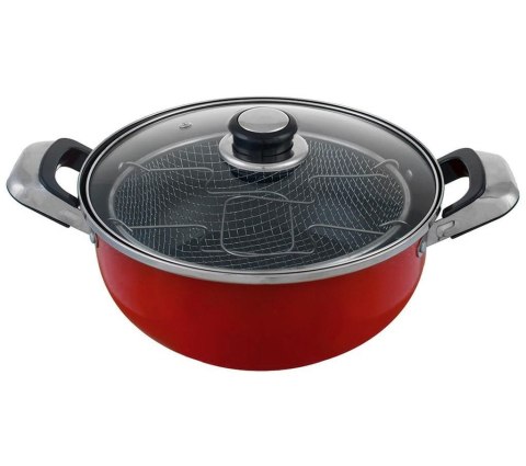 GARNEK Z KOSZYKIEM DO SMAŻENIA FRYTEK 4.0L 24cm EDEL HOFF EH-7708-RD GARNEK Z KOSZYKIEM DO SMAŻENIA FRYTEK 4.0L 24cm EDEL HOFF EH-7708-RD