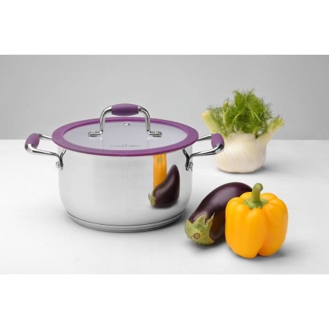 GARNEK Z POKRYWKĄ 24cm 6.1L STAL NIERDZEWNA 18/10 MASSA STARKE PRO GARNEK Z POKRYWKĄ 24cm 6.1L STAL NIERDZEWNA 18/10 MASSA STARKE PRO