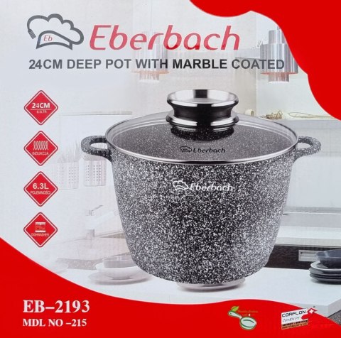 GARNEK Z POWŁ. MARMUROWĄ 6.3L 24CM EBERBACH EB-2193 GARNEK Z POWŁ. MARMUROWĄ 6.3L 24CM EBERBACH EB-2193
