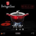 GARNEK Z POWŁOKĄ GRANITOWĄ 24cm 4.1L BERLINGER HAUS BLACK BURGUNDY BH-1628