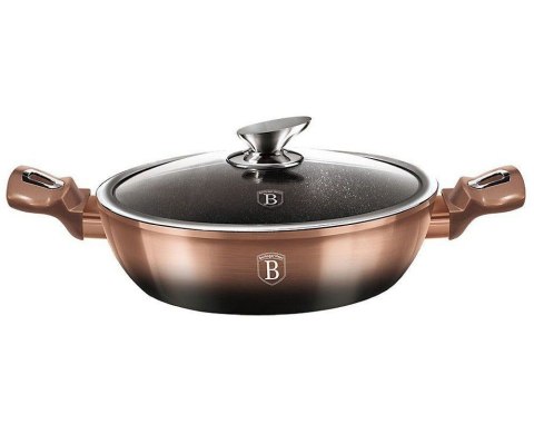 GARNEK Z POWŁOKĄ GRANITOWĄ 3.8L 28cm BERLINGER HAUS ROSE GOLD NOIR BH-1893 GARNEK Z POWŁOKĄ GRANITOWĄ 3.8L 28cm BERLINGER HAUS ROSE GOLD NOIR BH-1893