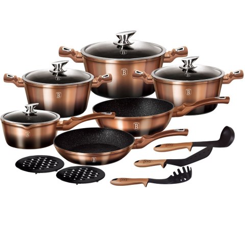 GARNKI BERLINGER HAUS 15 ELE METALLIC LINE ROSE GOLD NOIR BH-1900 GARNKI BERLINGER HAUS 15 ELE METALLIC LINE ROSE GOLD NOIR BH-1900