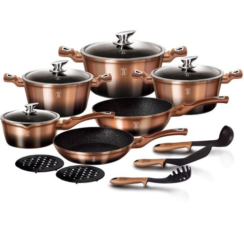 GARNKI BERLINGER HAUS 15 ELE METALLIC LINE ROSE GOLD NOIR BH-1900 GARNKI BERLINGER HAUS 15 ELE METALLIC LINE ROSE GOLD NOIR BH-1900