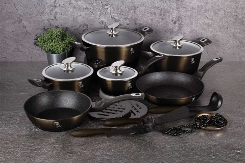 GARNKI BERLINGER HAUS 18 ELE METALLIC SHINY BLACK BH-6614 GARNKI BERLINGER HAUS 18 ELE METALLIC SHINY BLACK BH-6614