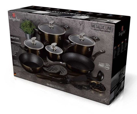 GARNKI BERLINGER HAUS 18 ELE METALLIC SHINY BLACK BH-6614 GARNKI BERLINGER HAUS 18 ELE METALLIC SHINY BLACK BH-6614