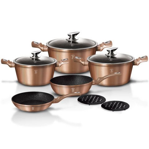 GARNKI BERLINGER HAUS METALLIC LINE ROSE GOLD 10 ELE BH-1220-N GARNKI BERLINGER HAUS METALLIC LINE ROSE GOLD 10 ELE BH-1220-N