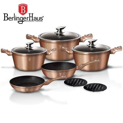 GARNKI BERLINGER HAUS METALLIC LINE ROSE GOLD 10 ELE BH-1220-N GARNKI BERLINGER HAUS METALLIC LINE ROSE GOLD 10 ELE BH-1220-N
